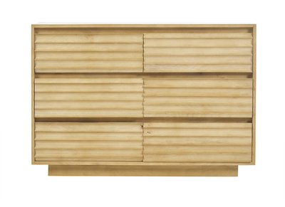 Cómoda de madera maciza de mango con 6 cajones L110 MATCHA