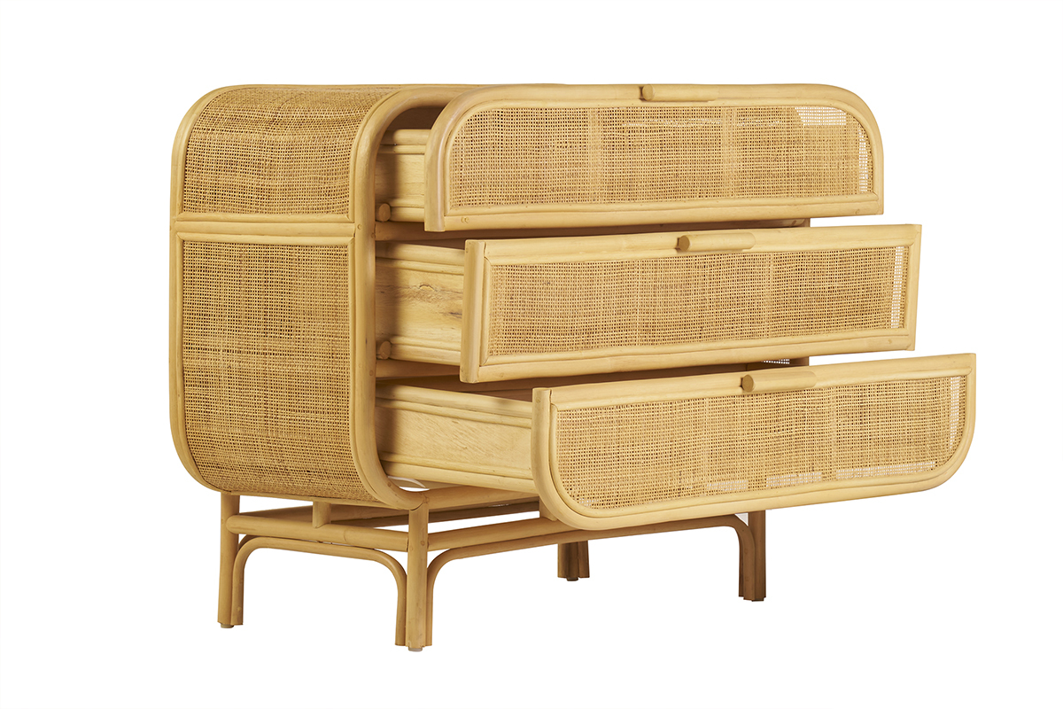 Cmoda de ratn de 3 cajones L100 cm LUWAK
