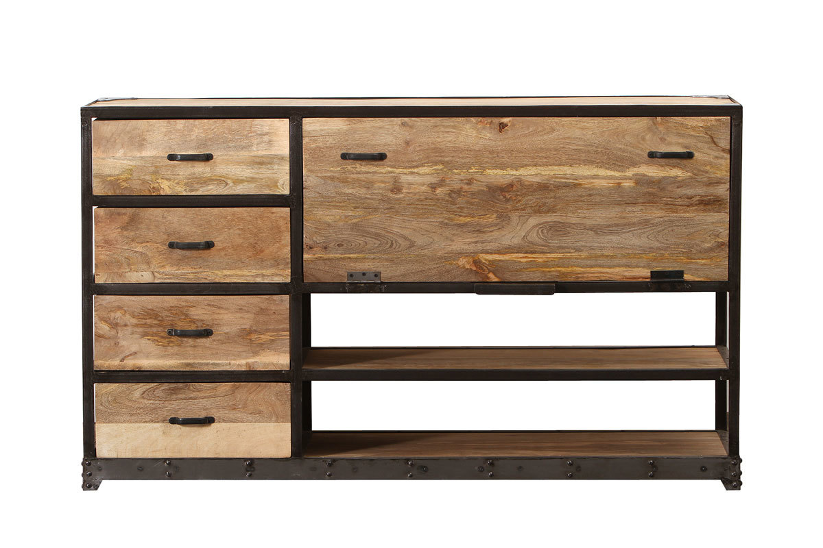 Cmoda diseo industrial madera maciza INDUSTRIA
