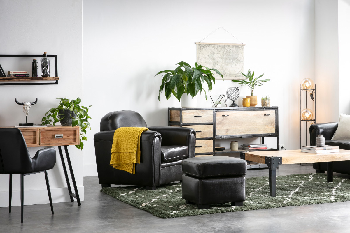 Cmoda diseo industrial madera maciza INDUSTRIA
