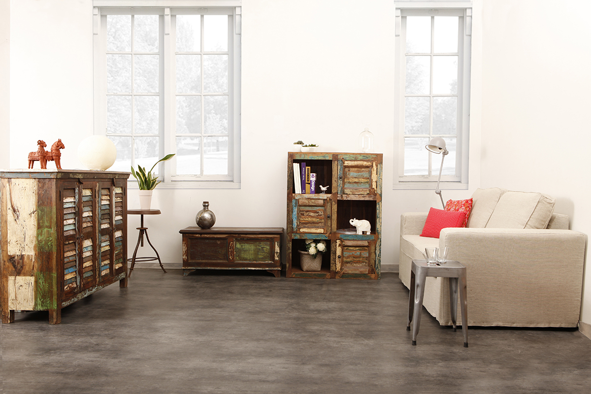 Cmoda madera reciclada ARMORA