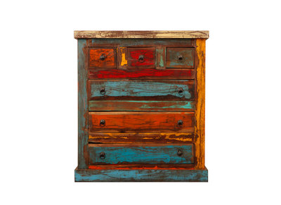 C&oacute;moda madera reciclada MIQUELON