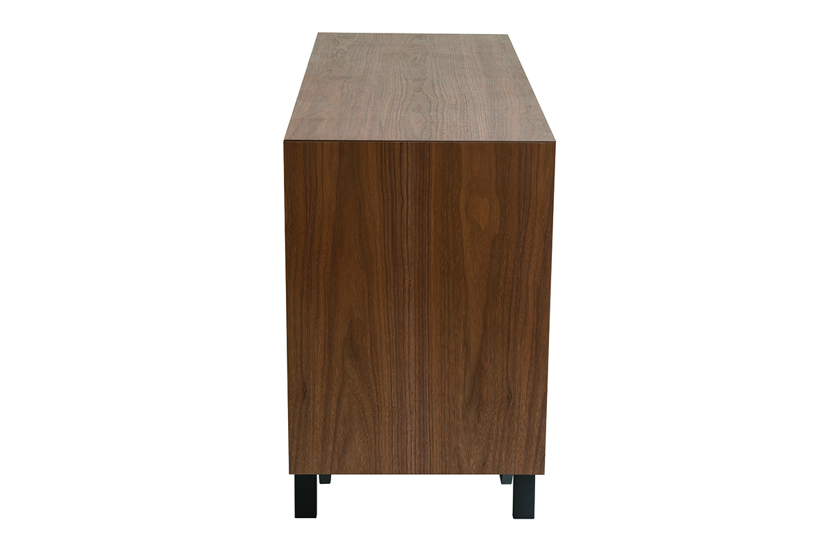 Cmoda vintage con 6cajones de nogal y metal 120cm MANNY