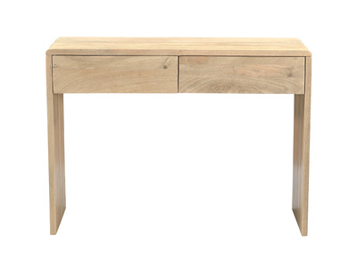 Consola con almacenaje de madera clara de mango macizo L105 cm LATIKA