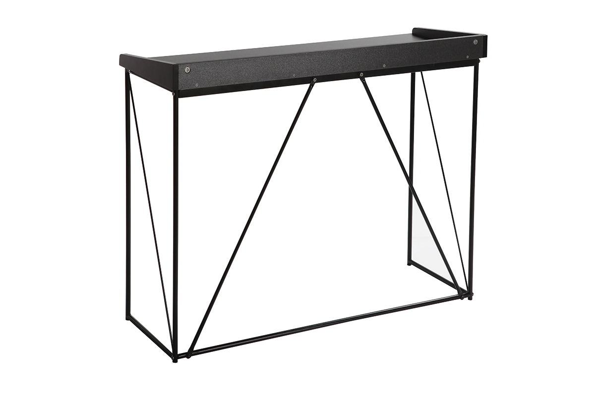Consola diseo gris y negro L100 cm WALT