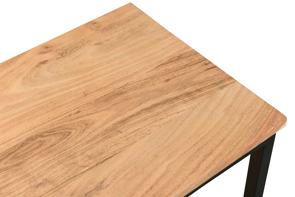Consola en acacia y metal L115 cm GRENELLE