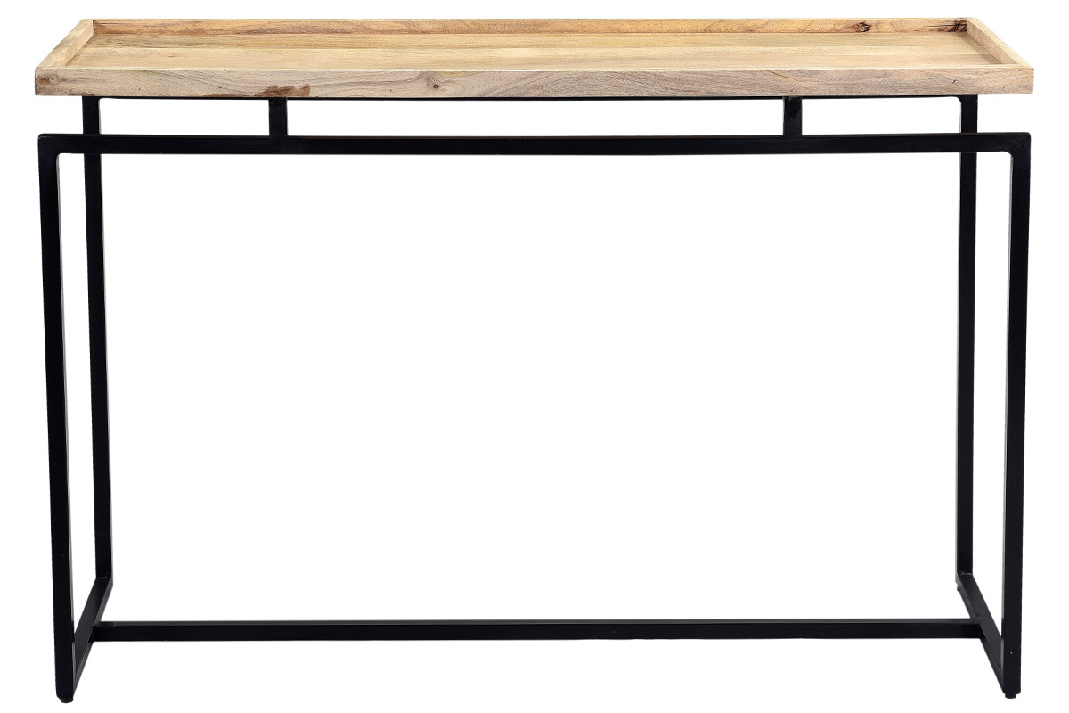 Consola en mango y metal negro L110 cm FRAME