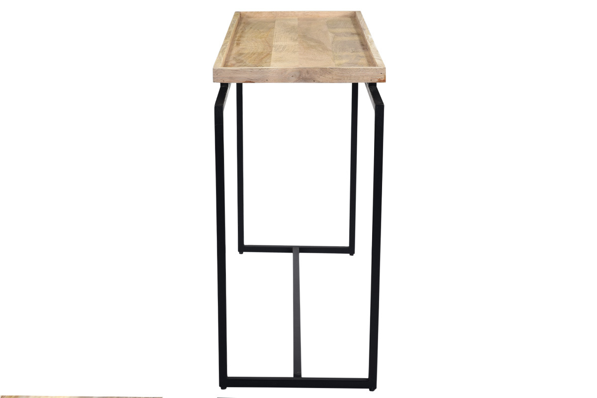 Consola en mango y metal negro L110 cm FRAME
