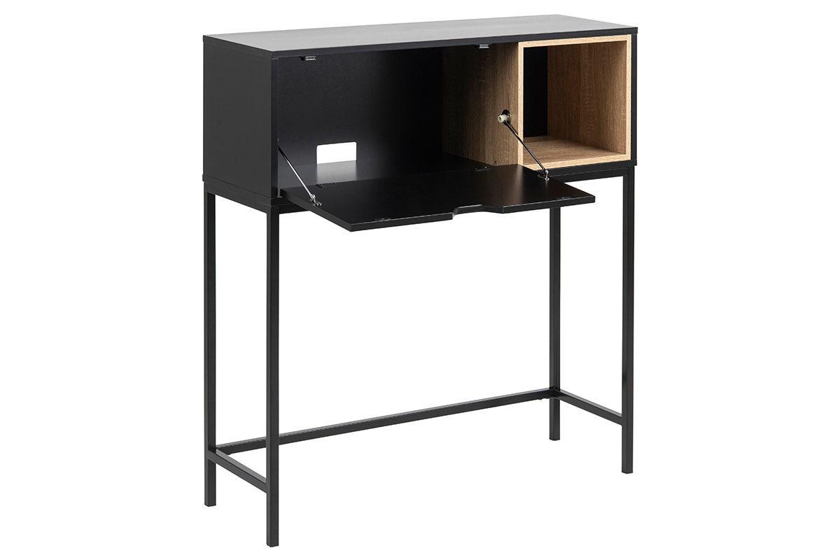 Consola industrial madera y metal YSTE