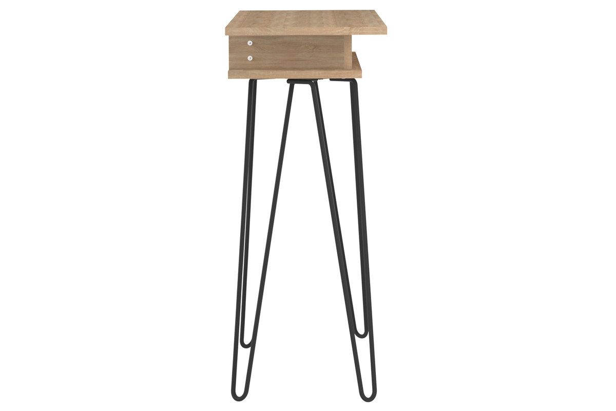 Consola madera y metal negro LUMY