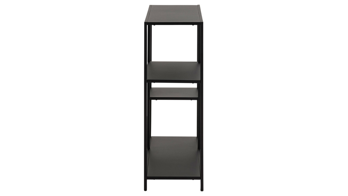 Consola moderna en metal negro L80 cm PODIUM