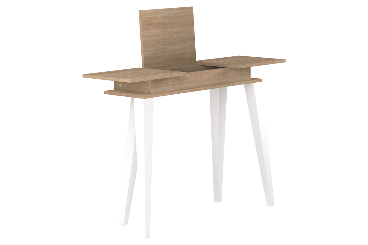 Consola nrdica madera y blanco ORIGAMI