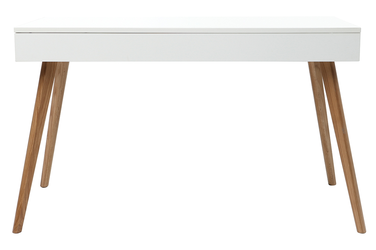 Consola roble y blanco L120 cm GILDA
