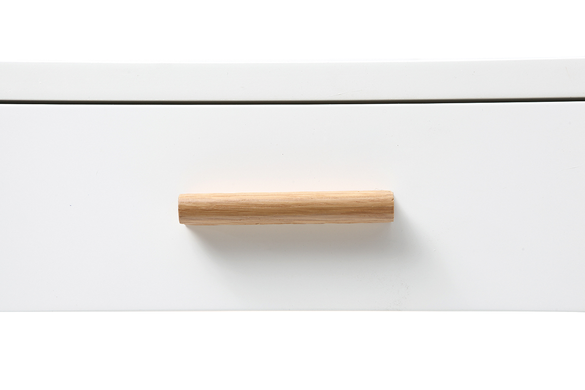 Consola roble y blanco L120 cm GILDA