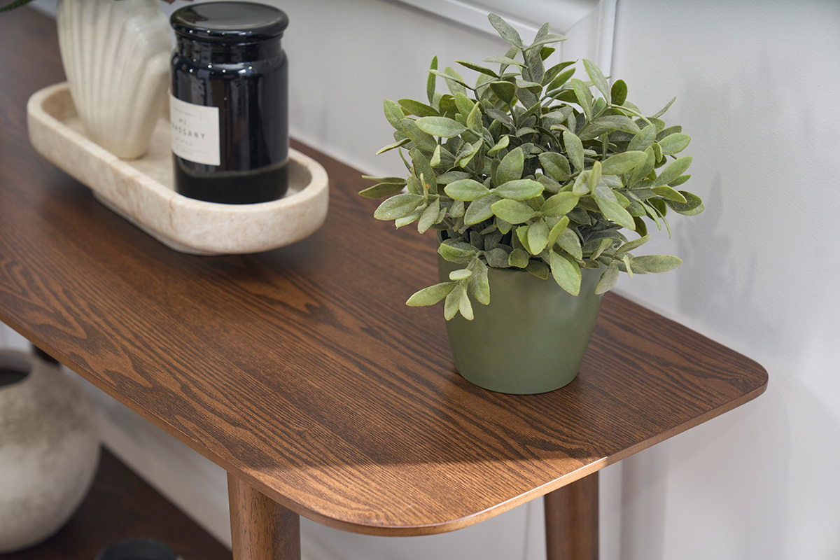 Console de madera oscura L120 cm CENDY