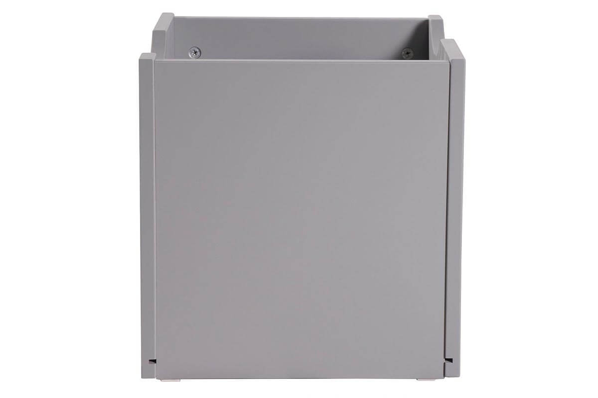 Cubo de almacenaje lacado gris mate KIDDO