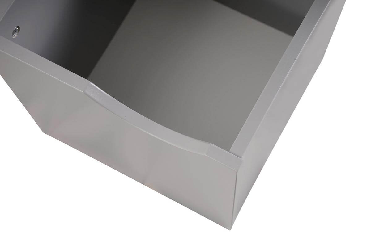 Cubo de almacenaje lacado gris mate KIDDO