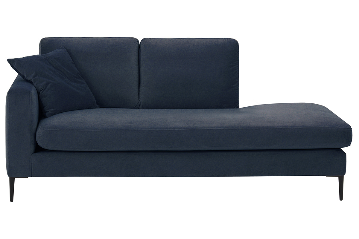 Divn en terciopelo azul COZY