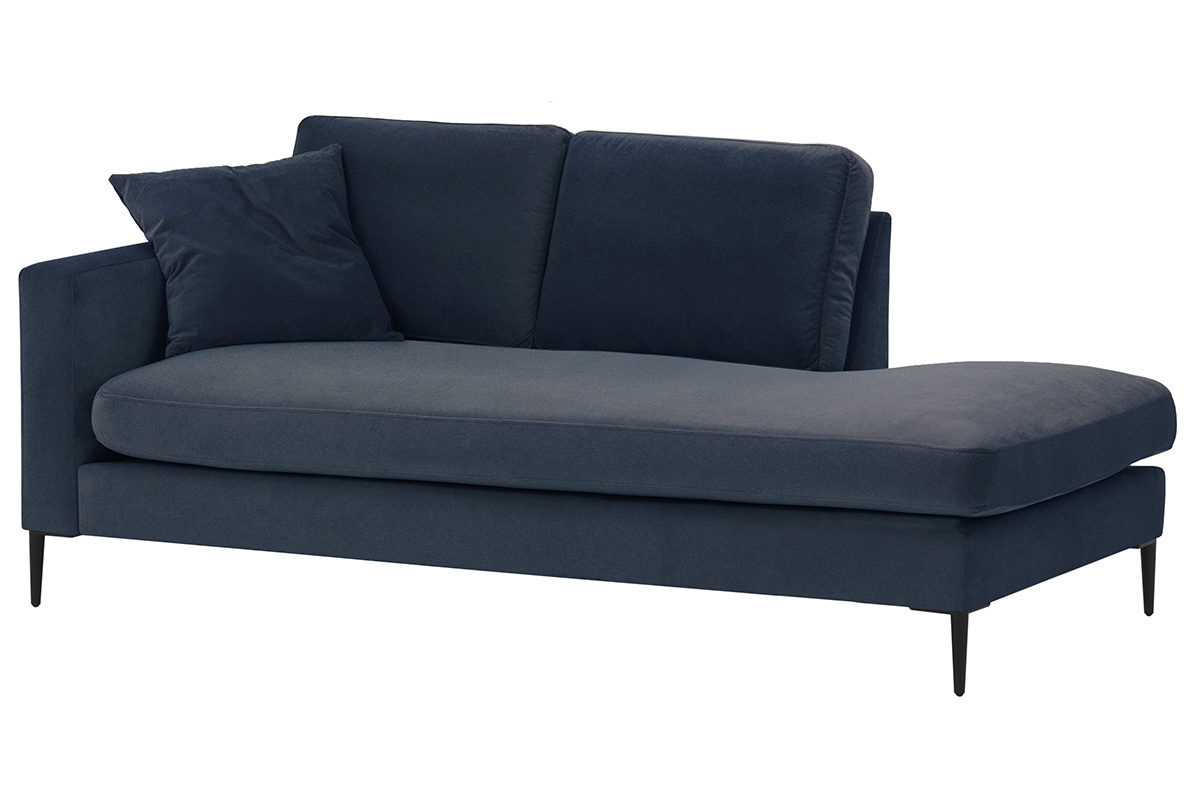Divn en terciopelo azul COZY