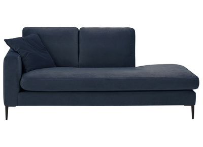 Diván en terciopelo azul COZY - Diván en terciopelo azul COZY