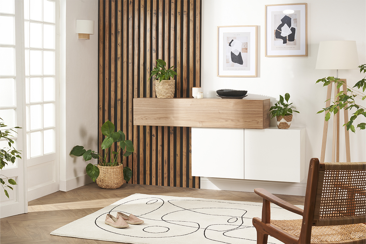 Elemento de pared cuadrado blanco ETERNEL