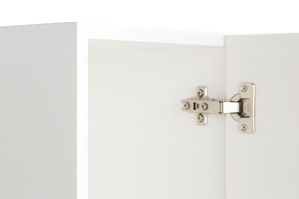 Elemento de pared TV COLORED horizontal o vertical Lacado Blanco
