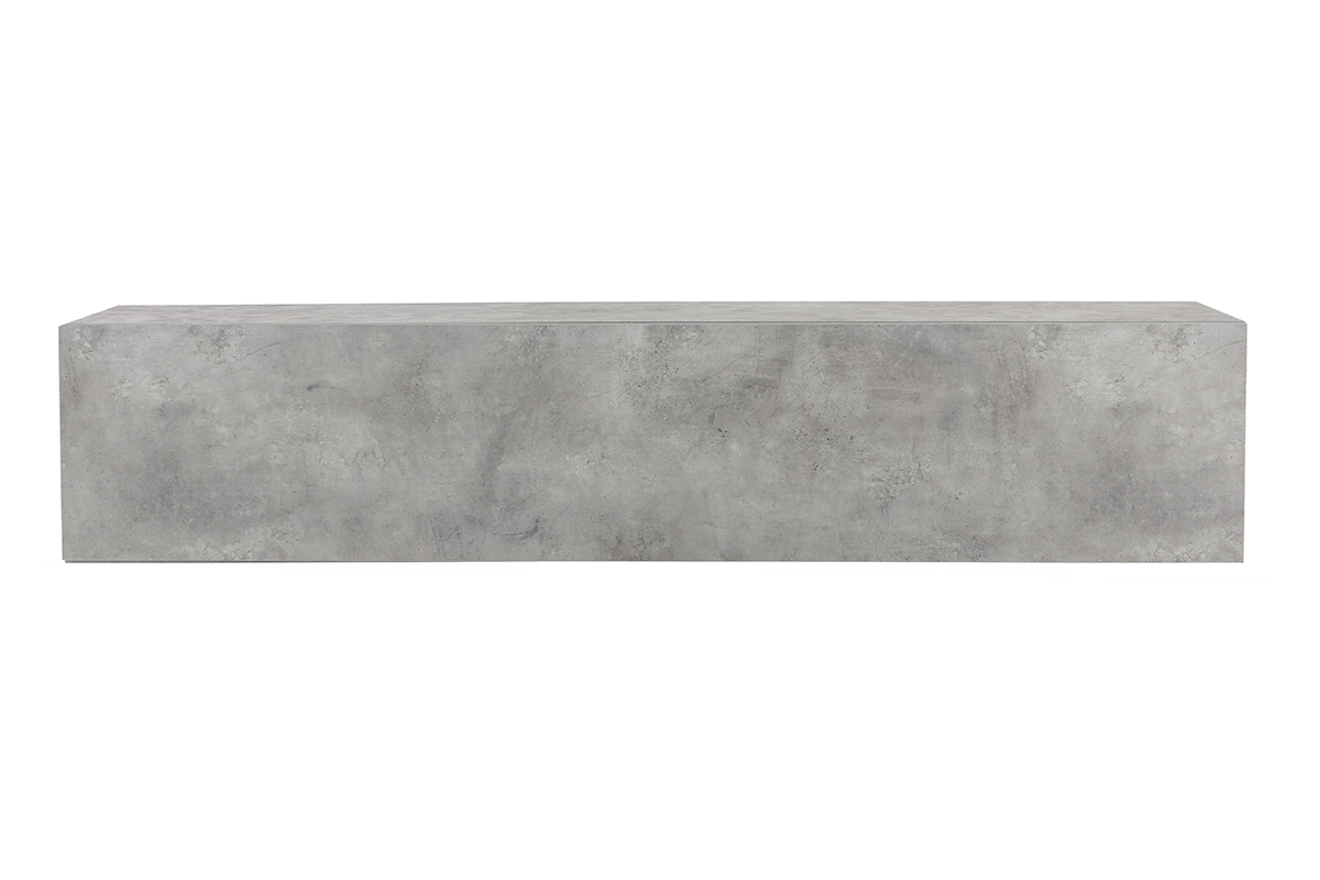 Elemento de pared TV horizontal acabado cemento ETERNEL