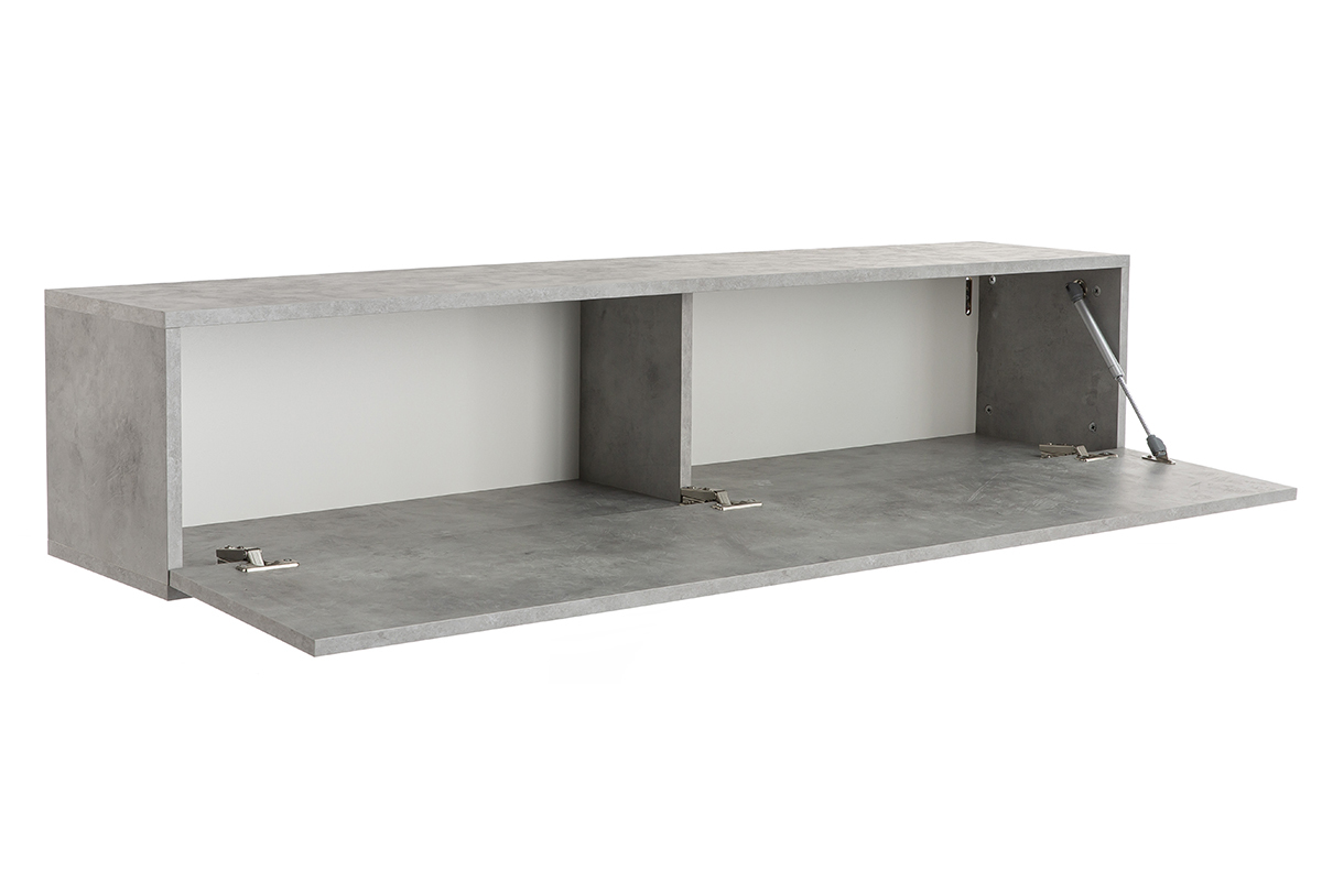 Elemento de pared TV horizontal acabado cemento ETERNEL