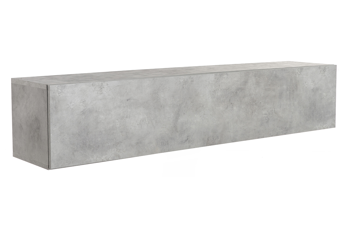 Elemento de pared TV horizontal acabado cemento ETERNEL