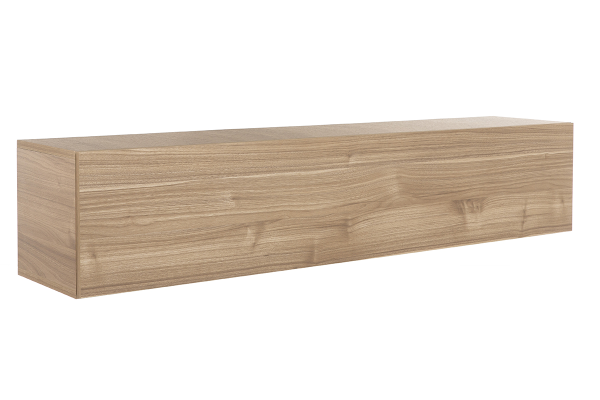 Elemento de pared TV horizontal nogal claro ETERNEL