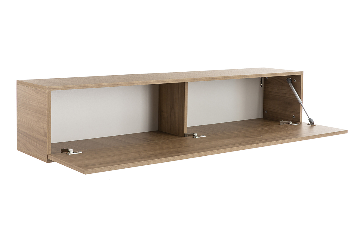 Elemento de pared TV horizontal nogal claro ETERNEL