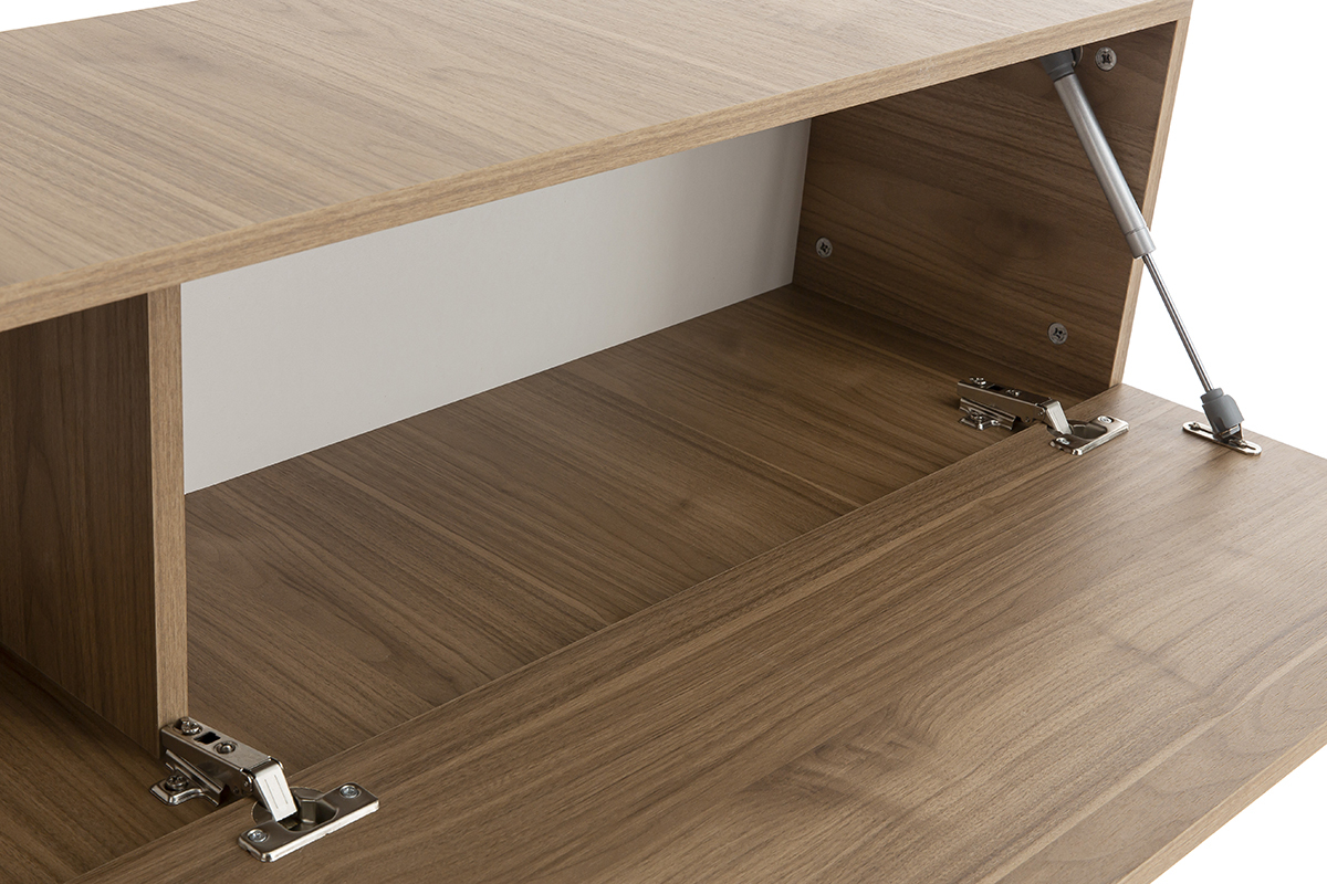 Elemento de pared TV horizontal nogal claro ETERNEL