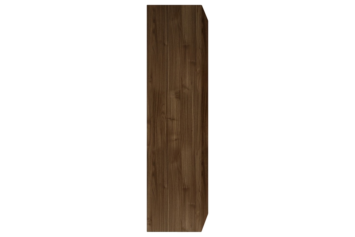Elemento de pared TV vertical acabado madera oscura ETERNEL