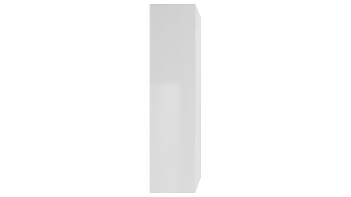 Elemento de pared TV vertical lacado blanco ETERNEL