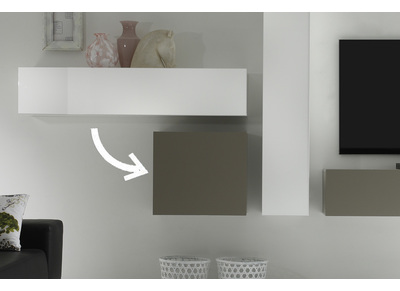 Elemento mural COLORED cuadrado topo mate