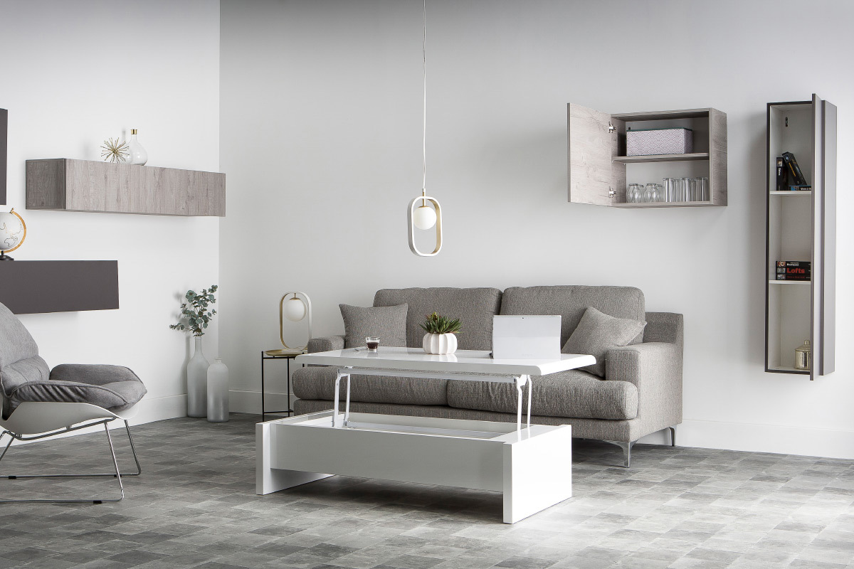 Elemento mural dise�o gris mate vertical COLORED V2