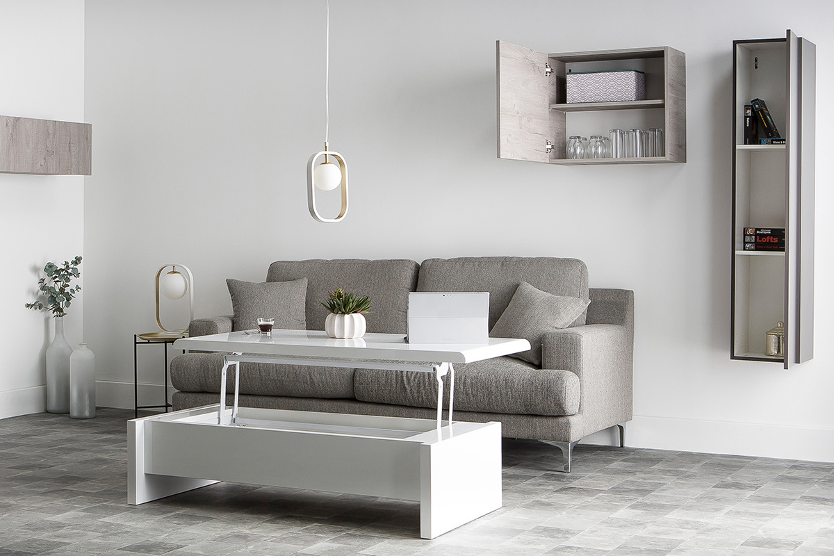 Elemento mural diseo madera gris vertical COLORED V2