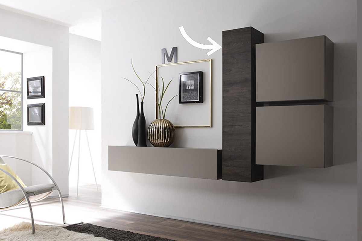 Elemento mural dise�o weng� vertical COLORED V2