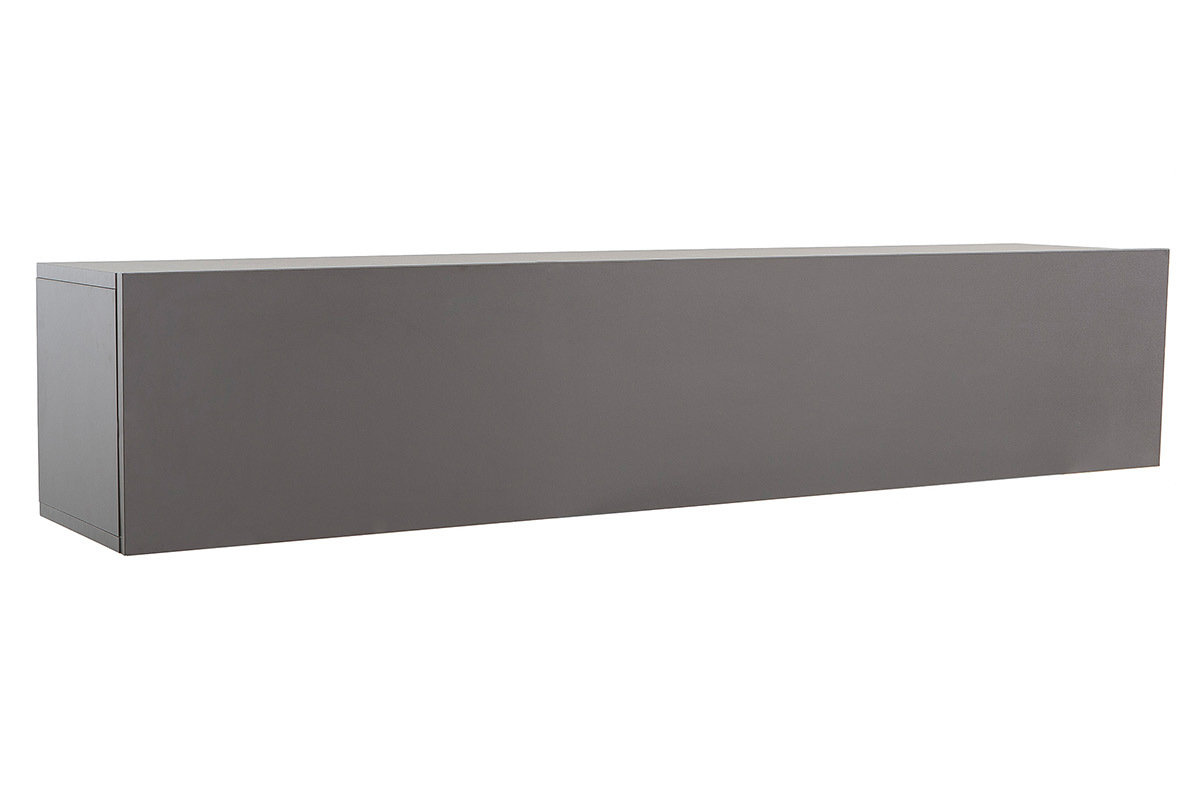 Elemento mural TV diseo gris antracita mate horizontal COLORED V2