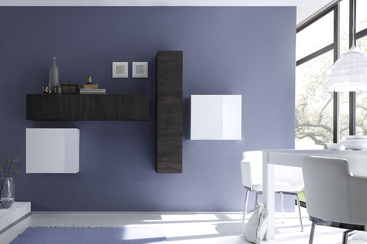 Elemento mural TV diseo weng horizontal COLORED V2