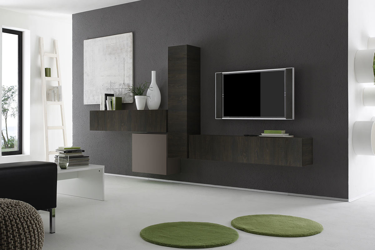 Elemento mural TV diseo weng horizontal COLORED V2