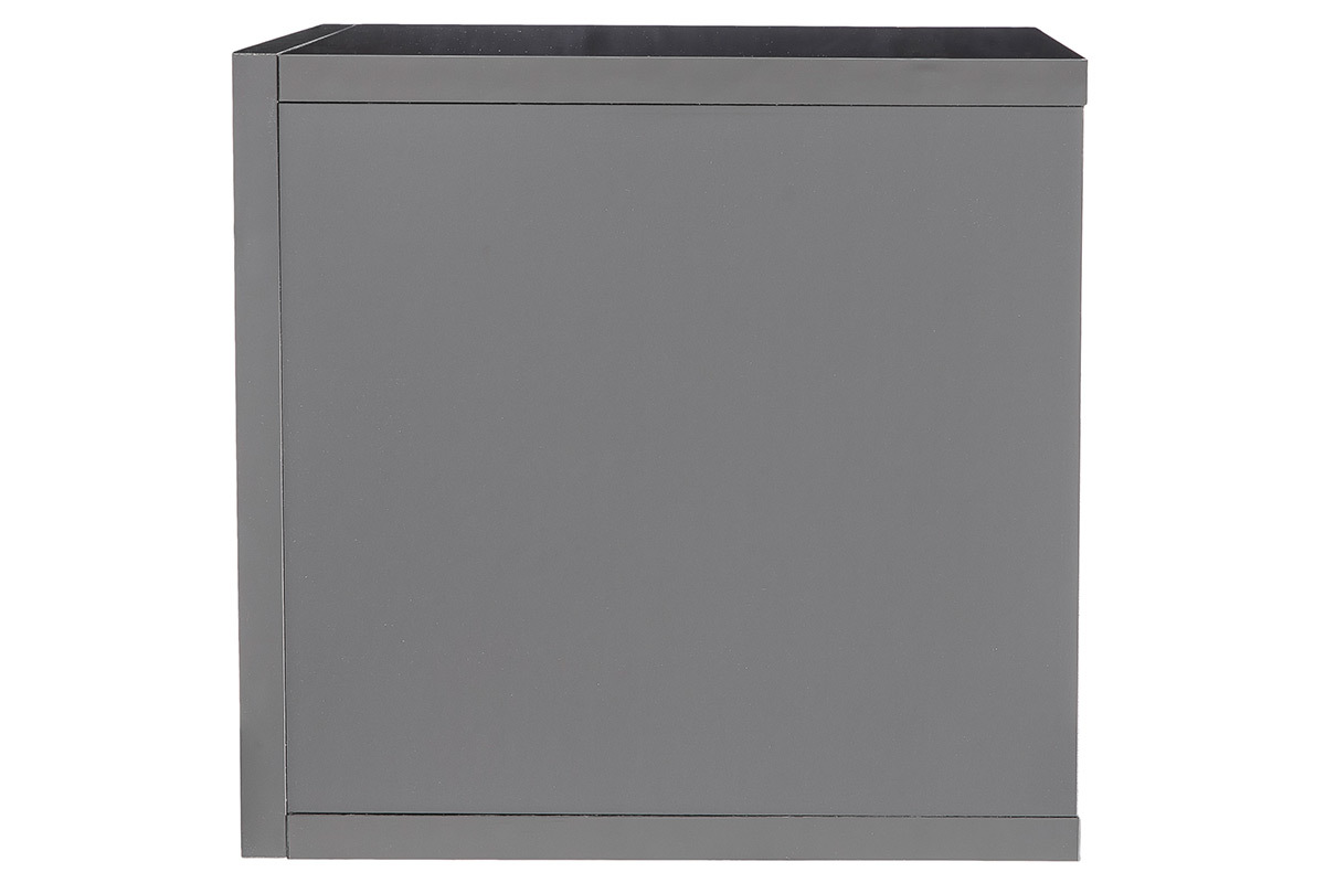 Elementos de pared cuadrados lacado gris (lote de 2) ETERNEL