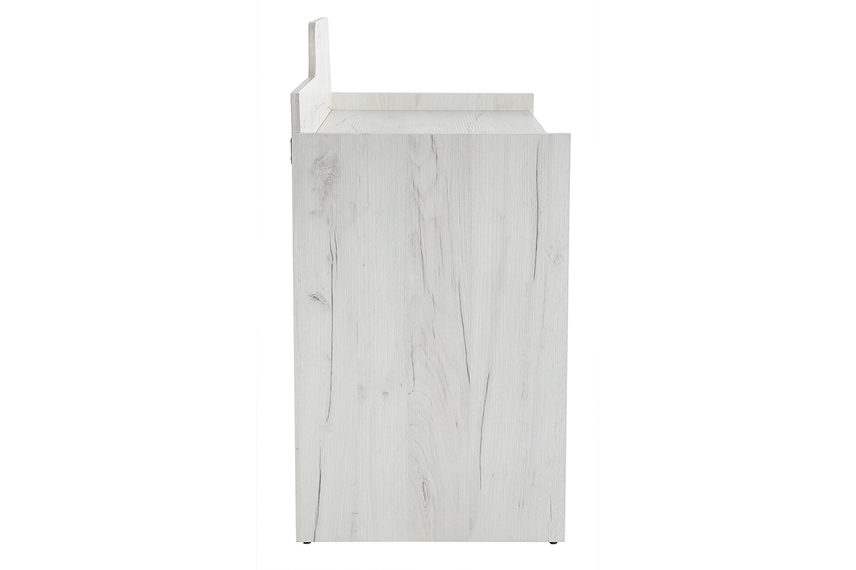 Escritorio con almacenaje fresno blanco y gris TOM