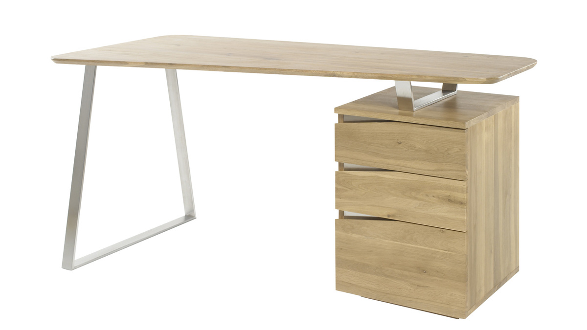 Escritorio con almacenaje metal y madera L150 JANIS