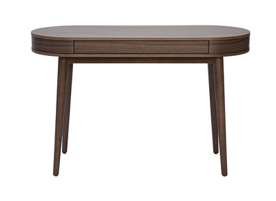 Escritorio con caj&oacute;n en madera oscura L120 cm JUDITH