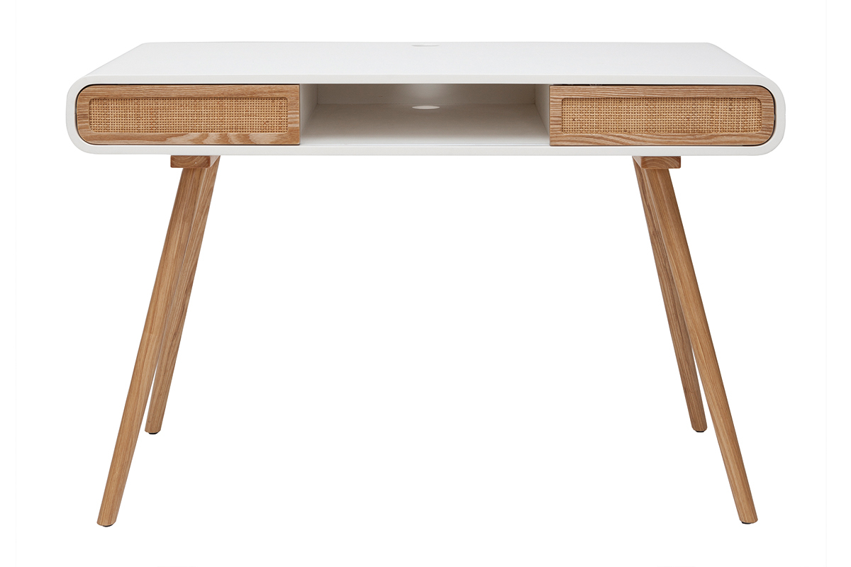 Escritorio con puertas correderas y rejilla L120 cm OLYMPE