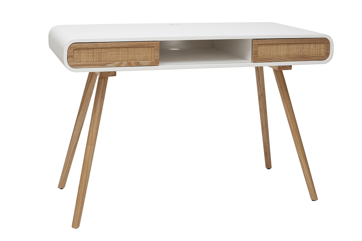 Escritorio con puertas correderas y rejilla L120 cm OLYMPE