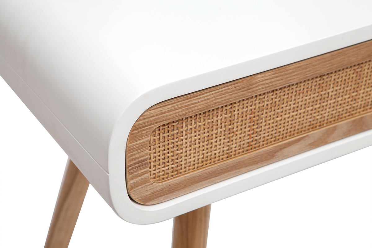 Escritorio con puertas correderas y rejilla L120 cm OLYMPE