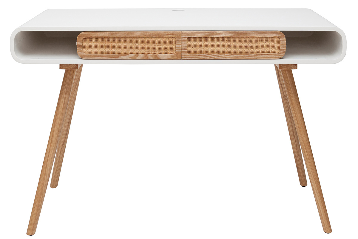 Escritorio con puertas correderas y rejilla L120 cm OLYMPE