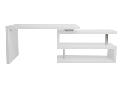 Escritorio de diseño blanco lacado amovible MAX - Escritorio de diseño blanco lacado amovible MAX